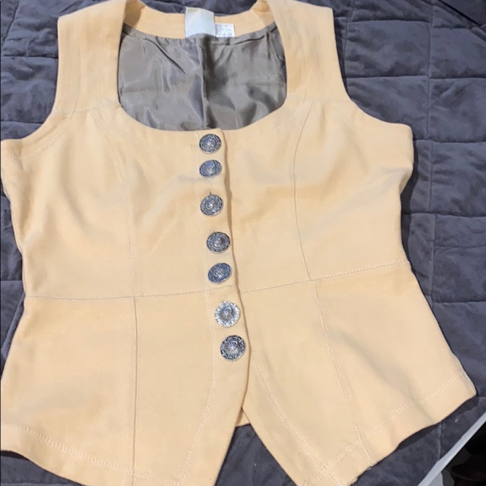 Cream vest